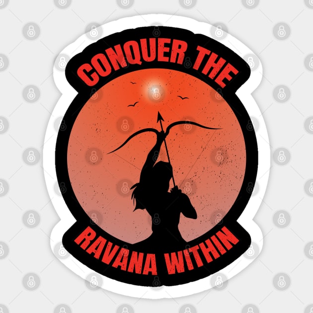 Conquer The Ravana Within Shree Ram Diwali Dussehra Sticker by Krishnansh W.